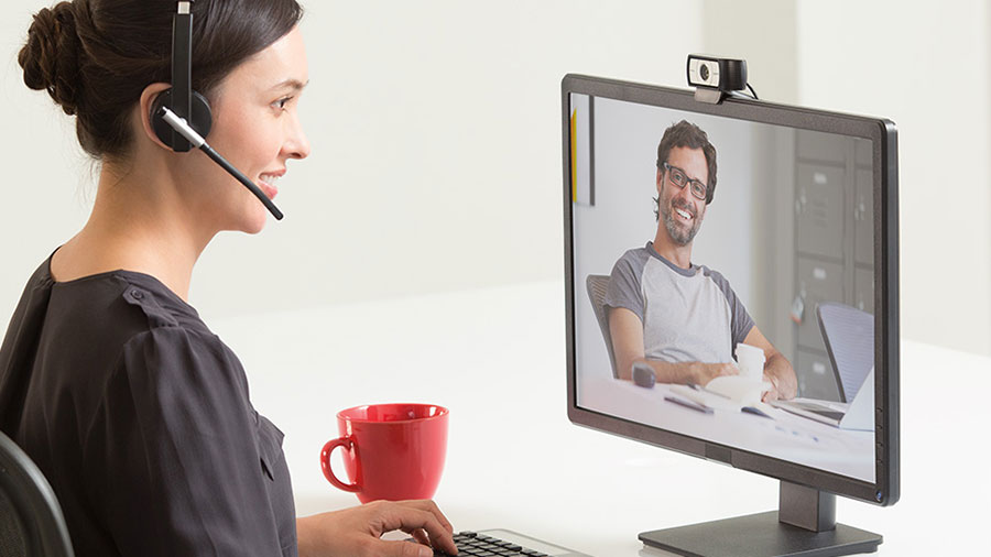 Trabajo remoto con videoconferencia